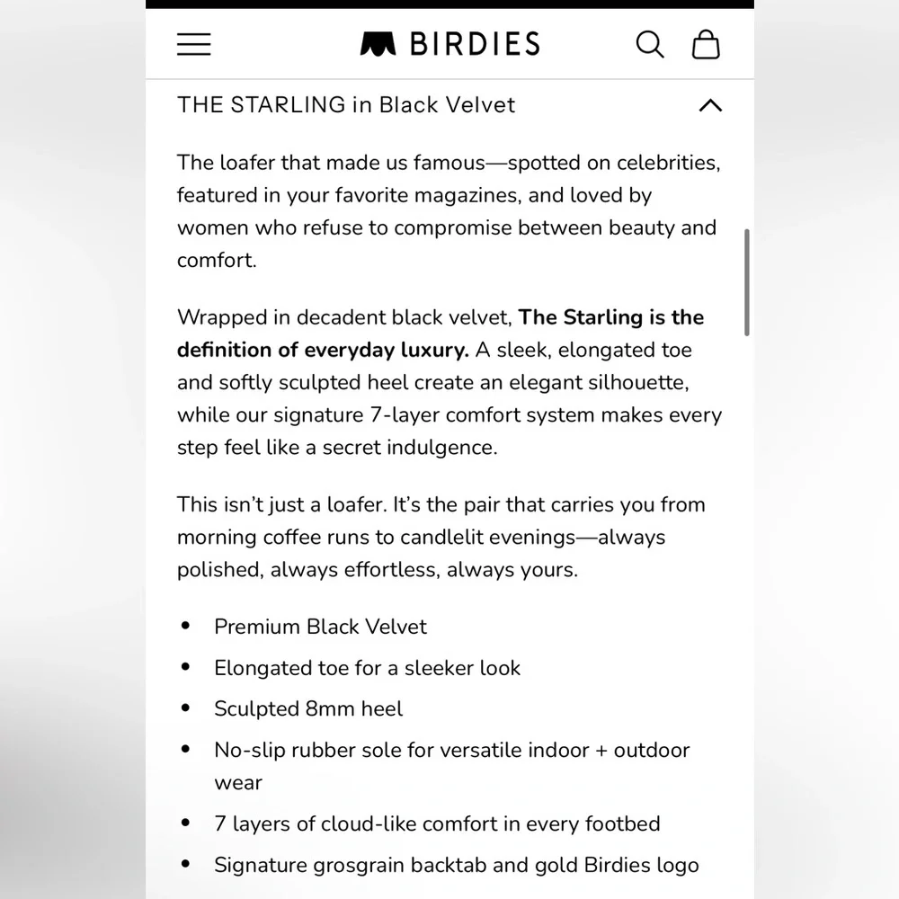Birdies The Starling in Black Velvet Loafer - Picture 10 of 16